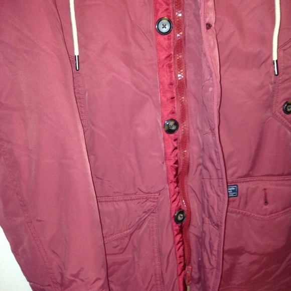 Abercrombie & Fitch Red Winter Jacket - Picture 3 of 4